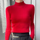 Half-High Knitted Sweater with Lining