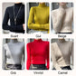 Half-High Knitted Sweater with Lining
