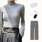 Half-High Knitted Sweater with Lining