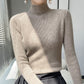 Half-High Knitted Sweater with Lining