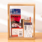 Wooden Ticket Shadow Box Home Decor